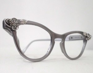 Aluminum Rhinestone Vintage Eyeglasses